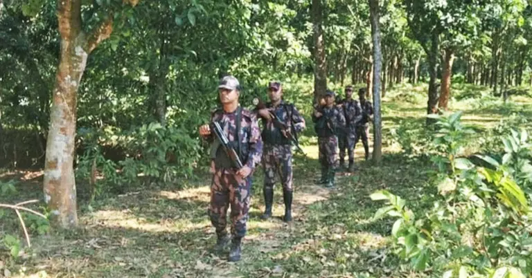 ব্রাহ্মণবাড়িয়া সীমান্তে সতর্ক অবস্থানে বিজিবি